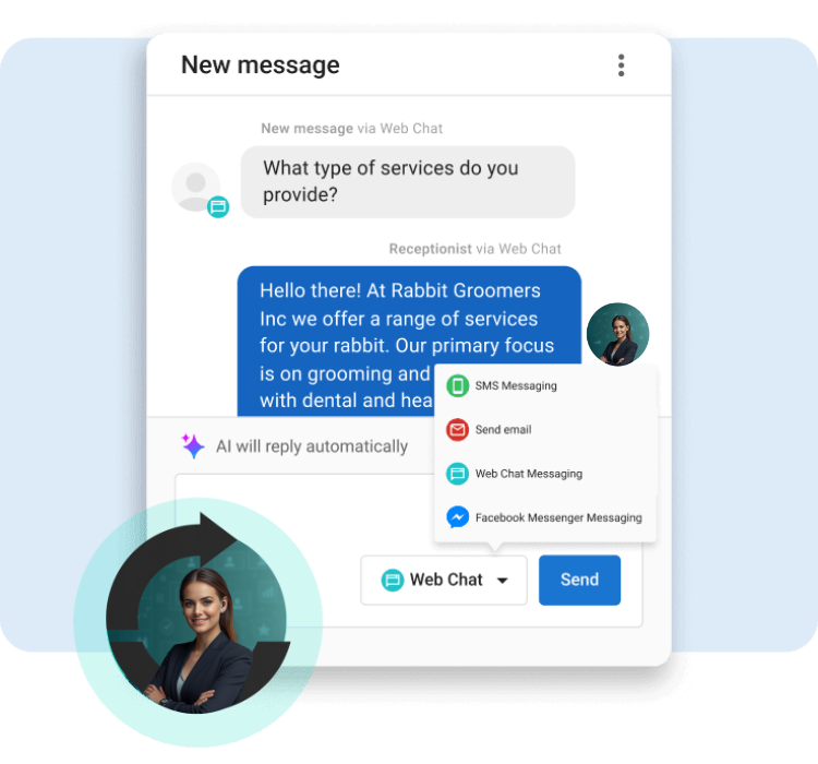Evolved Marketing SMS automation workflow showing targeted text delivery